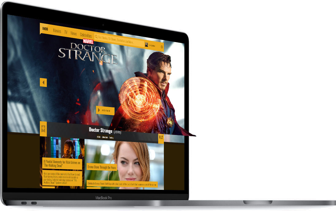 IMDB redesign Web Design