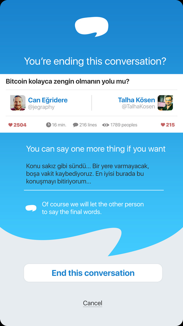 Transparent chat App UI Design
