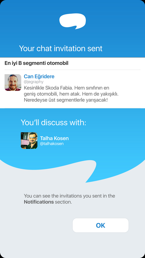 Transparent chat App UI Design