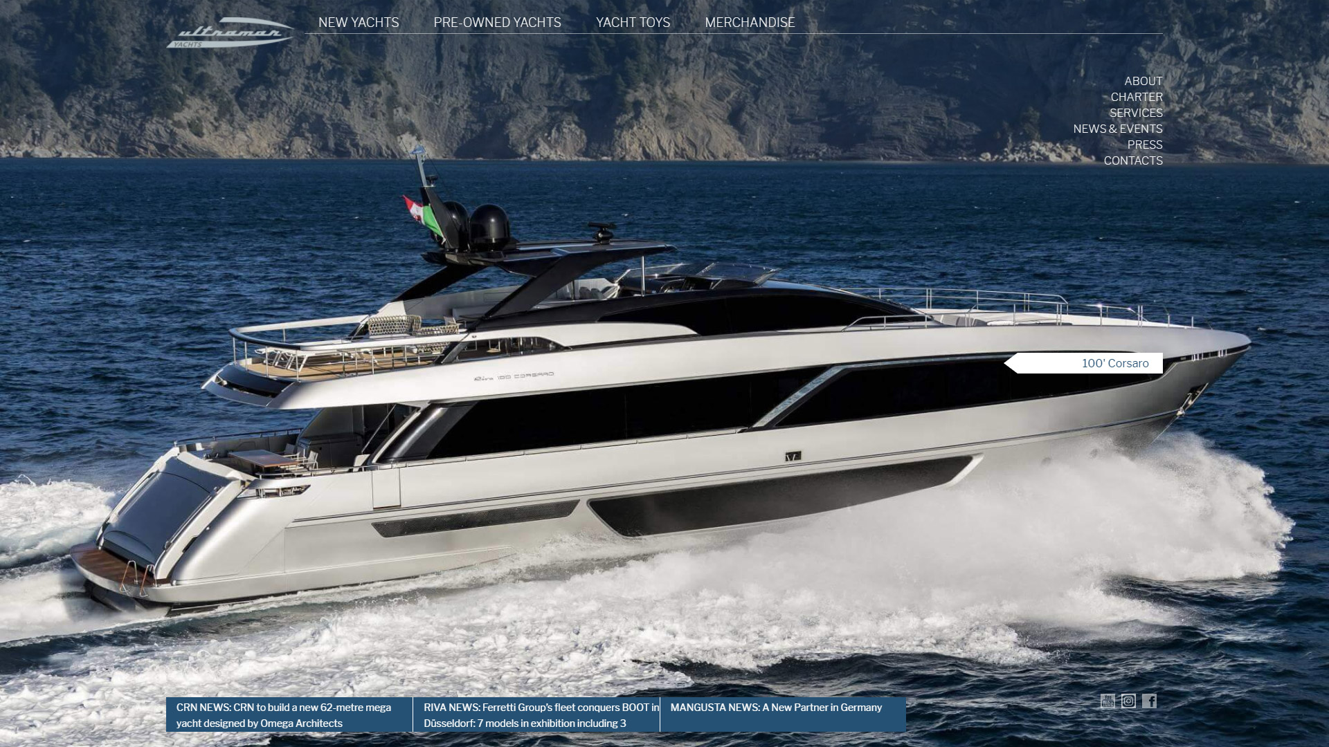 Ultramar Yacht Web Design